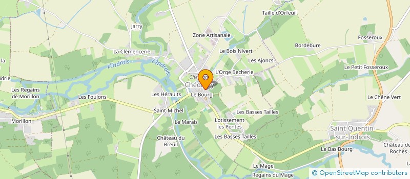 localisation de l'entreprise COMMUNE DE CHEDIGNY  CHEDIGNY