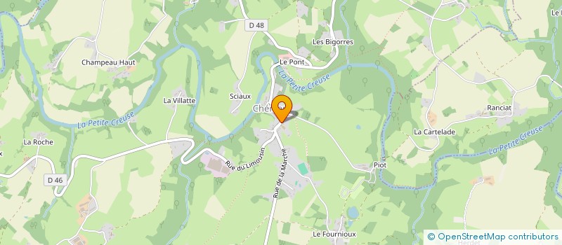 localisation de l'entreprise COMMUNE DE CHENIERS  CHENIERS