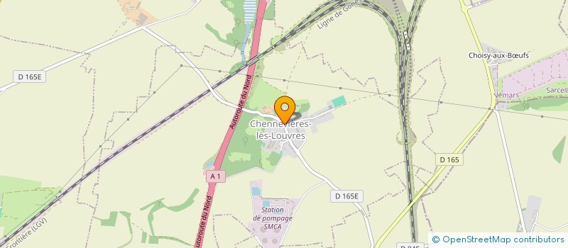 localisation de l'entreprise COMMUNE DE CHENNEVIERES LES LOUVRES  CHENNEVIERES-LES-LOUVRES