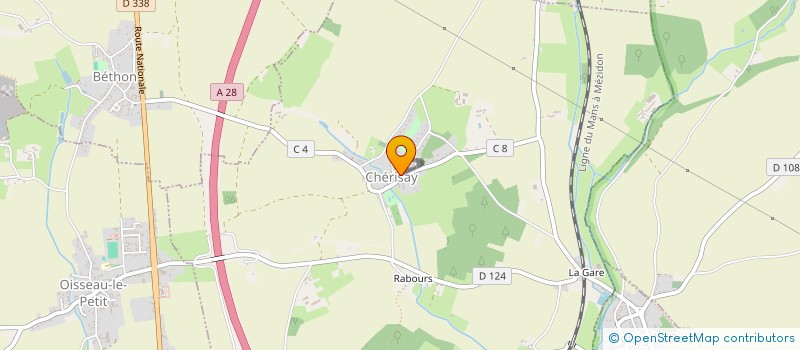 localisation de l'entreprise COMMUNE DE CHERISAY  CHERISAY