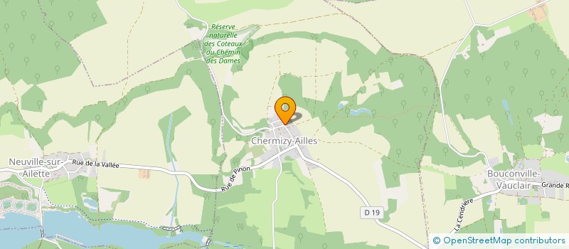 localisation de l'entreprise COMMUNE DE CHERMIZY AILLES  CHERMIZY-AILLES