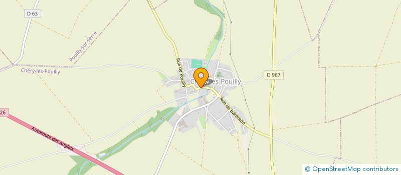 localisation de l'entreprise COMMUNE DE CHERY LES POUILLY  CHERY-LES-POUILLY