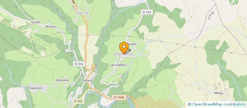 localisation de l'entreprise COMMUNE DE CHESSENAZ  CHESSENAZ