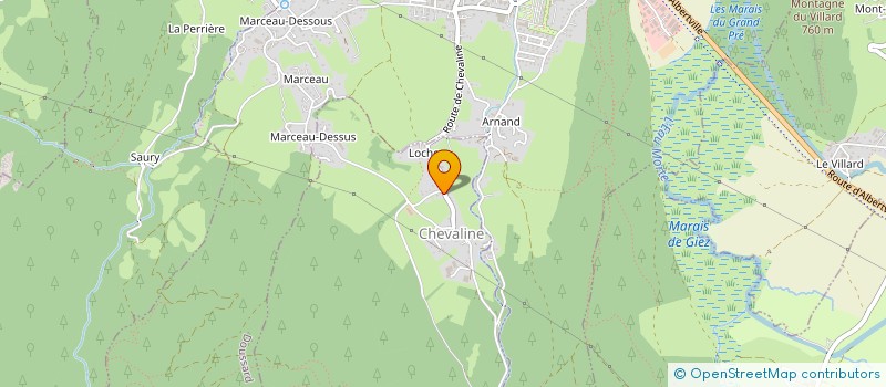 localisation de l'entreprise COMMUNE DE CHEVALINE  CHEVALINE