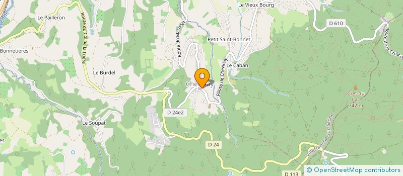 localisation de l'entreprise COMMUNE DE CHEVINAY  CHEVINAY