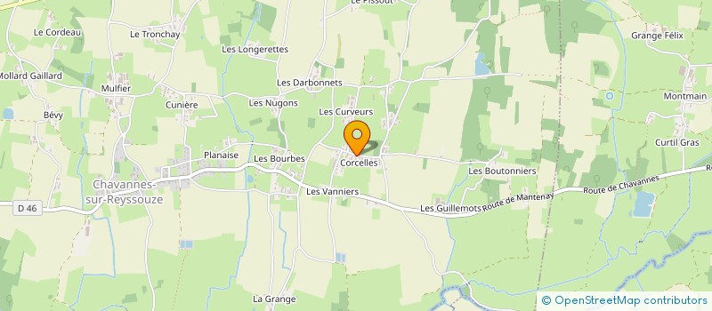 localisation de l'entreprise COMMUNE DE CHEVROUX  CHEVROUX