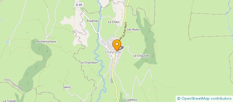 localisation de l'entreprise COMMUNE DE CHEYLADE à CHEYLADE