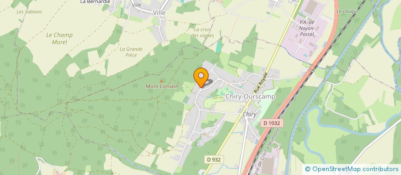 localisation de l'entreprise COMMUNE DE CHIRY OURSCAMP  CHIRY-OURSCAMP