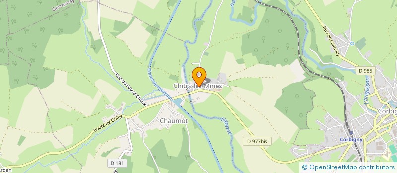 localisation de l'entreprise COMMUNE DE CHITRY LES MINES  CHITRY-LES-MINES