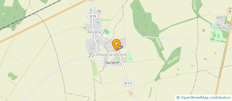 localisation de l'entreprise COMMUNE DE CHOISY LA VICTOIRE  CHOISY-LA-VICTOIRE