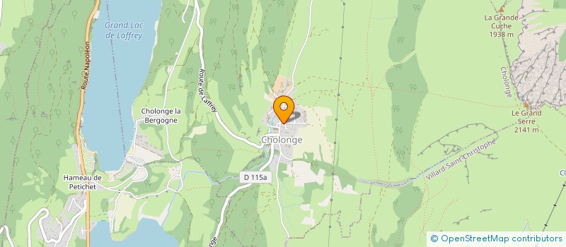 localisation de l'entreprise COMMUNE DE CHOLONGE  CHOLONGE