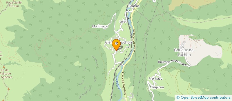 localisation de l'entreprise COMMUNE DE CIER DE LUCHON  CIER-DE-LUCHON