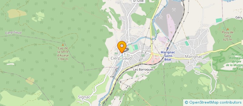 localisation de l'entreprise COMMUNE DE CIERP GAUD  CIERP-GAUD