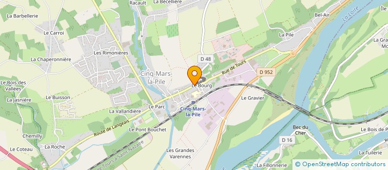 localisation de l'entreprise COMMUNE DE CINQ MARS LA PILE  CINQ-MARS-LA-PILE