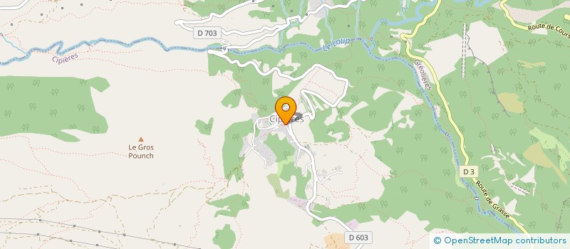 localisation de l'entreprise COMMUNE DE CIPIERES  CIPIERES