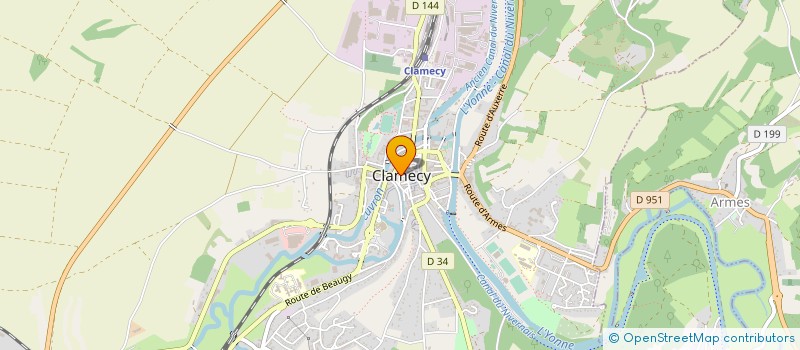 localisation de l'entreprise COMMUNE DE CLAMECY à CLAMECY