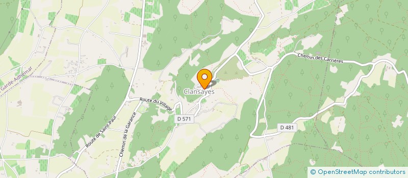 localisation de l'entreprise COMMUNE DE CLANSAYES  CLANSAYES