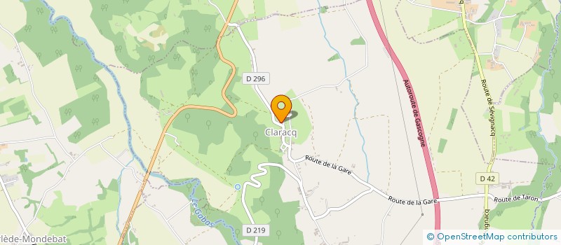 localisation de l'entreprise COMMUNE DE CLARACQ  CLARACQ