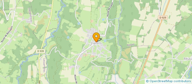 localisation de l'entreprise COMMUNE DE CLARENS  CLARENS