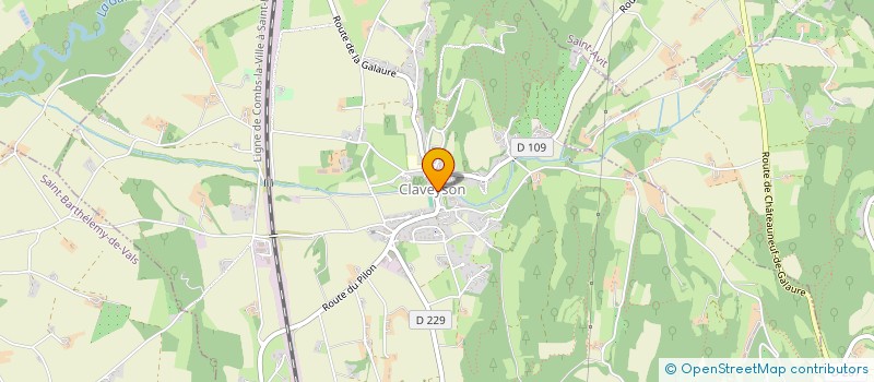 localisation de l'entreprise COMMUNE DE CLAVEYSON  CLAVEYSON