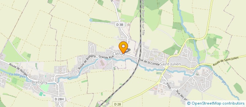 localisation de l'entreprise COMMUNE DE CLENAY  CLENAY