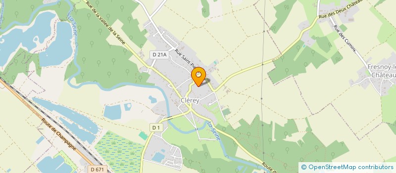 localisation de l'entreprise COMMUNE DE CLEREY  CLEREY