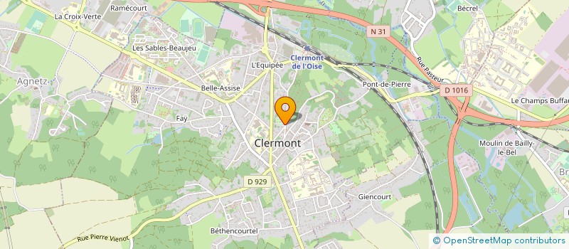 localisation de l'entreprise COMMUNE DE CLERMONT à CLERMONT