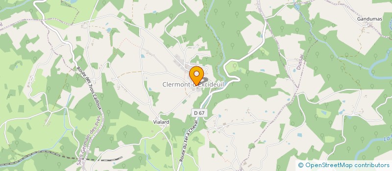 localisation de l'entreprise COMMUNE DE CLERMONT D'EXCIDEUIL  CLERMONT-D'EXCIDEUIL