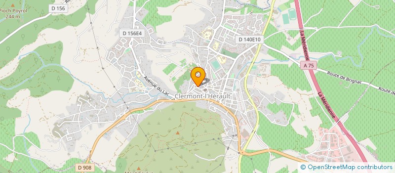 localisation de l'entreprise COMMUNE DE CLERMONT-L HERAULT  CLERMONT-L'HERAULT