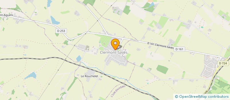 localisation de l'entreprise COMMUNE DE CLERMONT SAVES  CLERMONT-SAVES