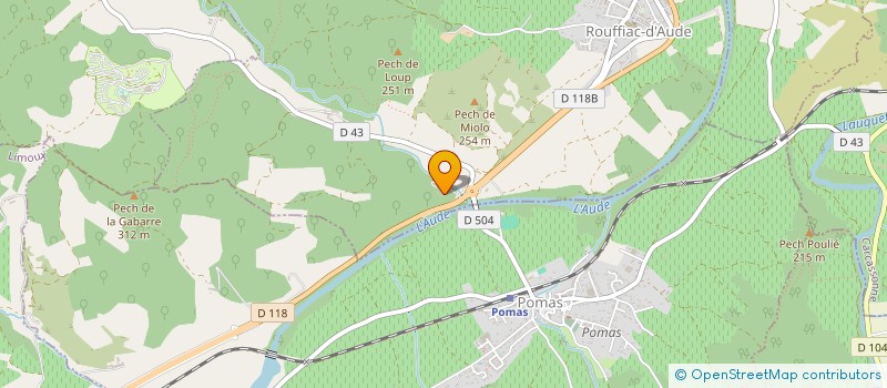 localisation de l'entreprise COMMUNE DE CLERMONT-SUR-LAUQUET  CLERMONT-SUR-LAUQUET