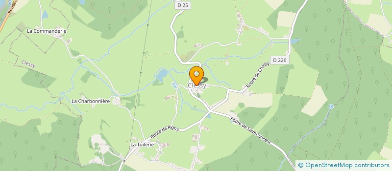 localisation de l'entreprise COMMUNE DE CLESSY  CLESSY