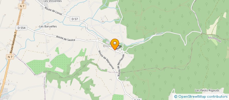 localisation de l'entreprise COMMUNE DE CLIOUSCLAT  CLIOUSCLAT