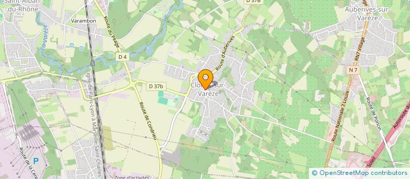 localisation de l'entreprise COMMUNE DE CLONAS SUR VAREZE  CLONAS-SUR-VAREZE