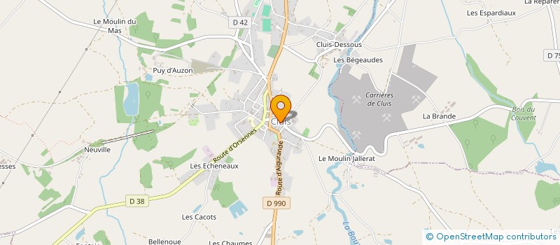 localisation de l'entreprise COMMUNE DE CLUIS à CLUIS