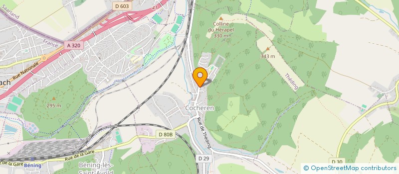 localisation de l'entreprise COMMUNE DE COCHEREN  COCHEREN