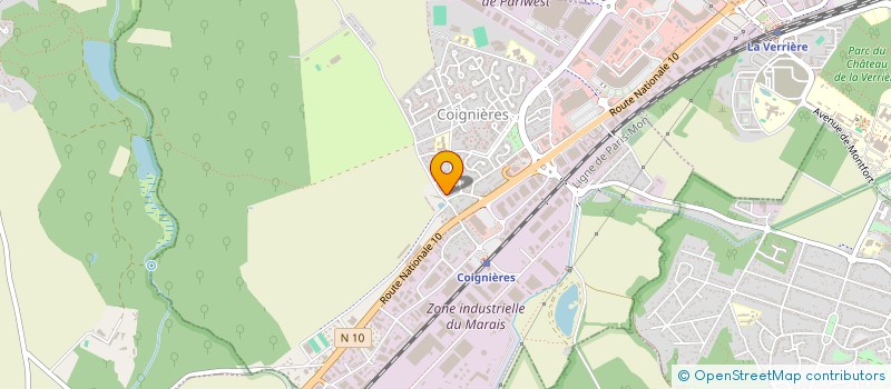 localisation de l'entreprise COMMUNE DE COIGNIERES  COIGNIERES