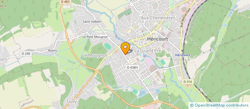 localisation de l'entreprise COMMUNE DE COISEVAUX  COISEVAUX