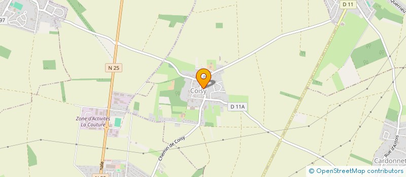 localisation de l'entreprise COMMUNE DE COISY  COISY