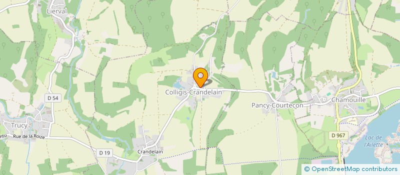 localisation de l'entreprise COMMUNE DE COLLIGIS CRANDELAIN  COLLIGIS-CRANDELAIN