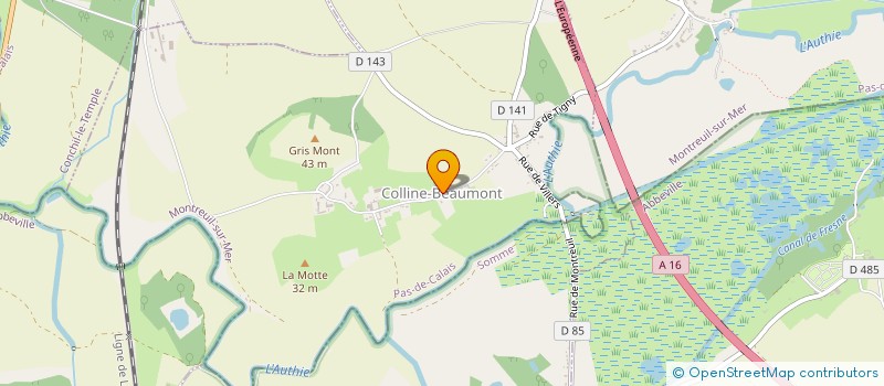 localisation de l'entreprise COMMUNE DE COLLINE BEAUMONT  COLLINE-BEAUMONT