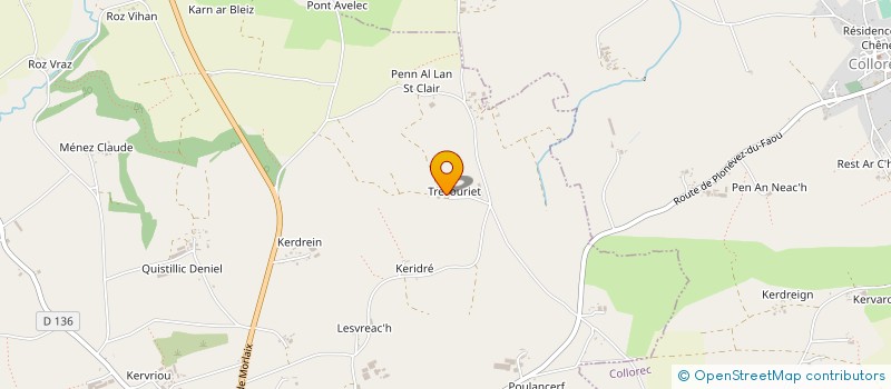 localisation de l'entreprise COMMUNE DE COLLOREC à COLLOREC