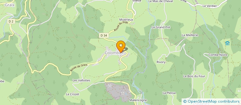 localisation de l'entreprise COMMUNE DE COLOMBIER  COLOMBIER