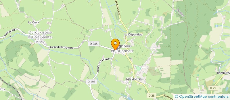 localisation de l'entreprise COMMUNE DE COLOMBIER-EN-BRIONNAIS  COLOMBIER-EN-BRIONNAIS
