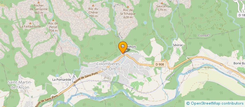 localisation de l'entreprise COMMUNE DE COLOMBIERES-SUR-ORB à COLOMBIERES-SUR-ORB