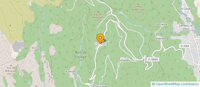 localisation de l'entreprise COMMUNE DE COMBES  COMBES