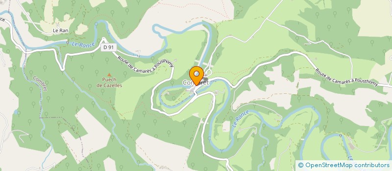 localisation de l'entreprise COMMUNE DE COMBRET  COMBRET