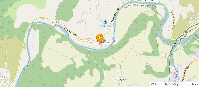 localisation de l'entreprise COMMUNE DE COMPREGNAC  COMPREGNAC