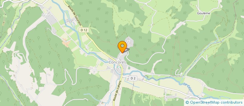 localisation de l'entreprise COMMUNE DE CONCORES  CONCORES
