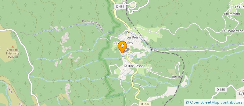 localisation de l'entreprise COMMUNE DE CONCOULES  CONCOULES